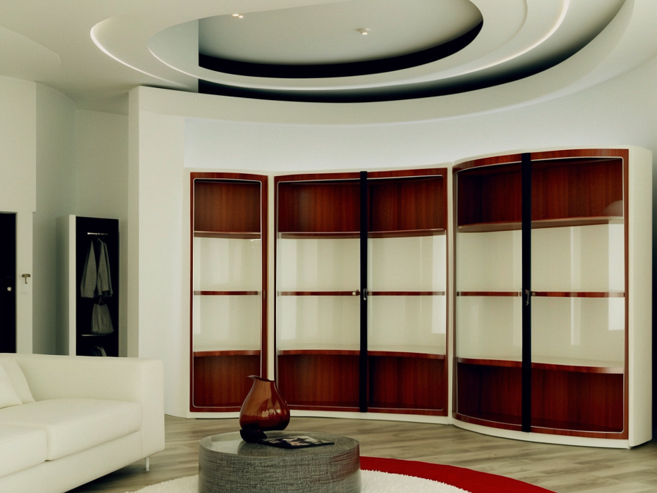 Вогнутый радиусный шкаф «Парус»